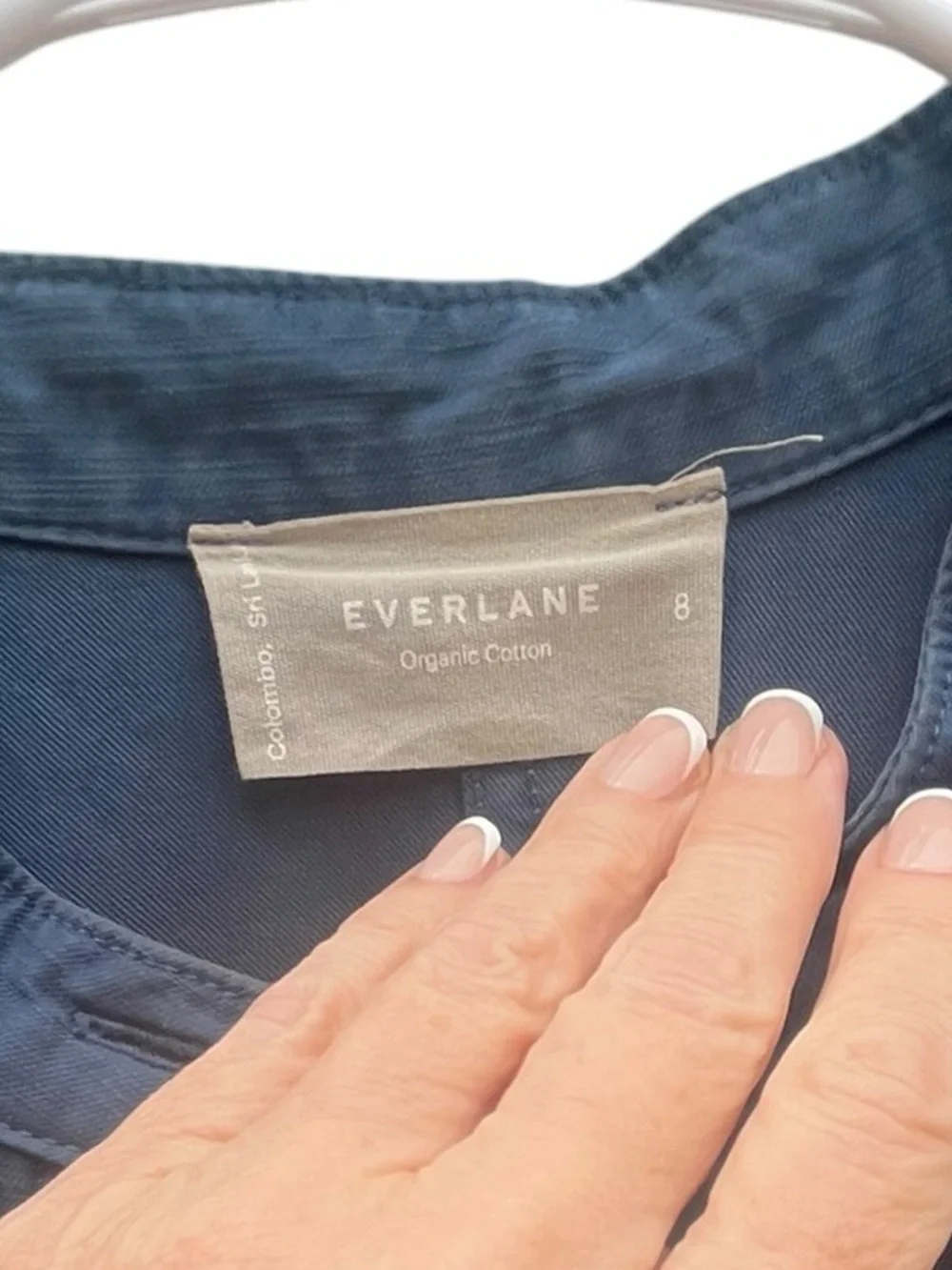 The Fatigue Short Sleeve Jumpsuit Everlane Blue Minimalist 8 Organic Cotton